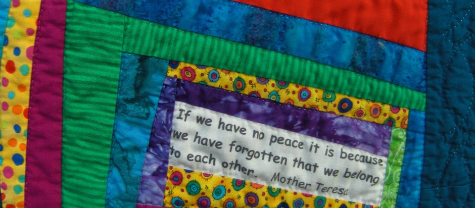 Close-up of Peace Quilt 10